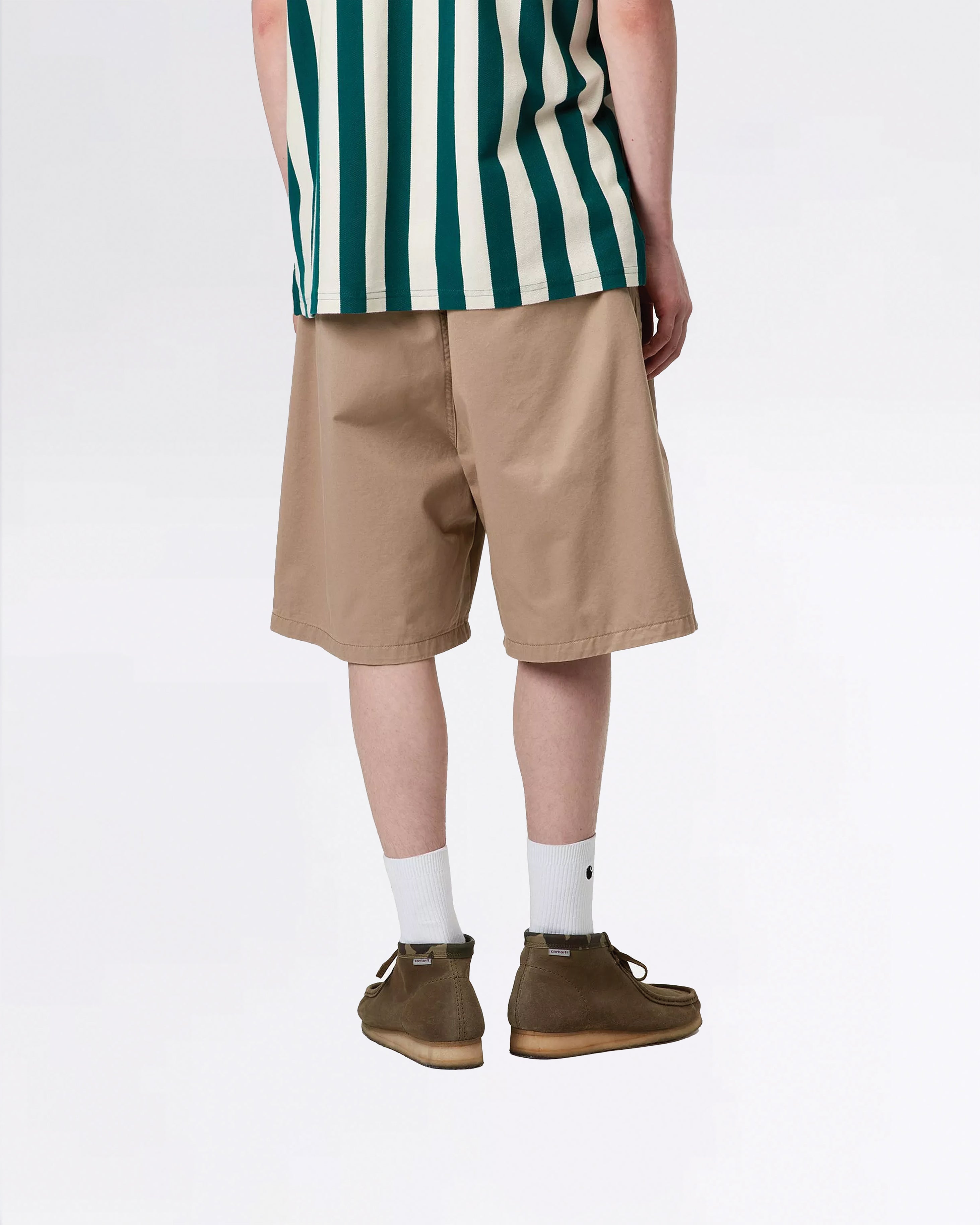 MARV SHORT LEATHER STONE WASHED